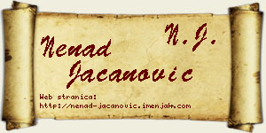 Nenad Jacanović vizit kartica